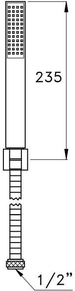 RUBINETTERIE STELLA Настенный ручной душ Casanova 304 - Вид №2