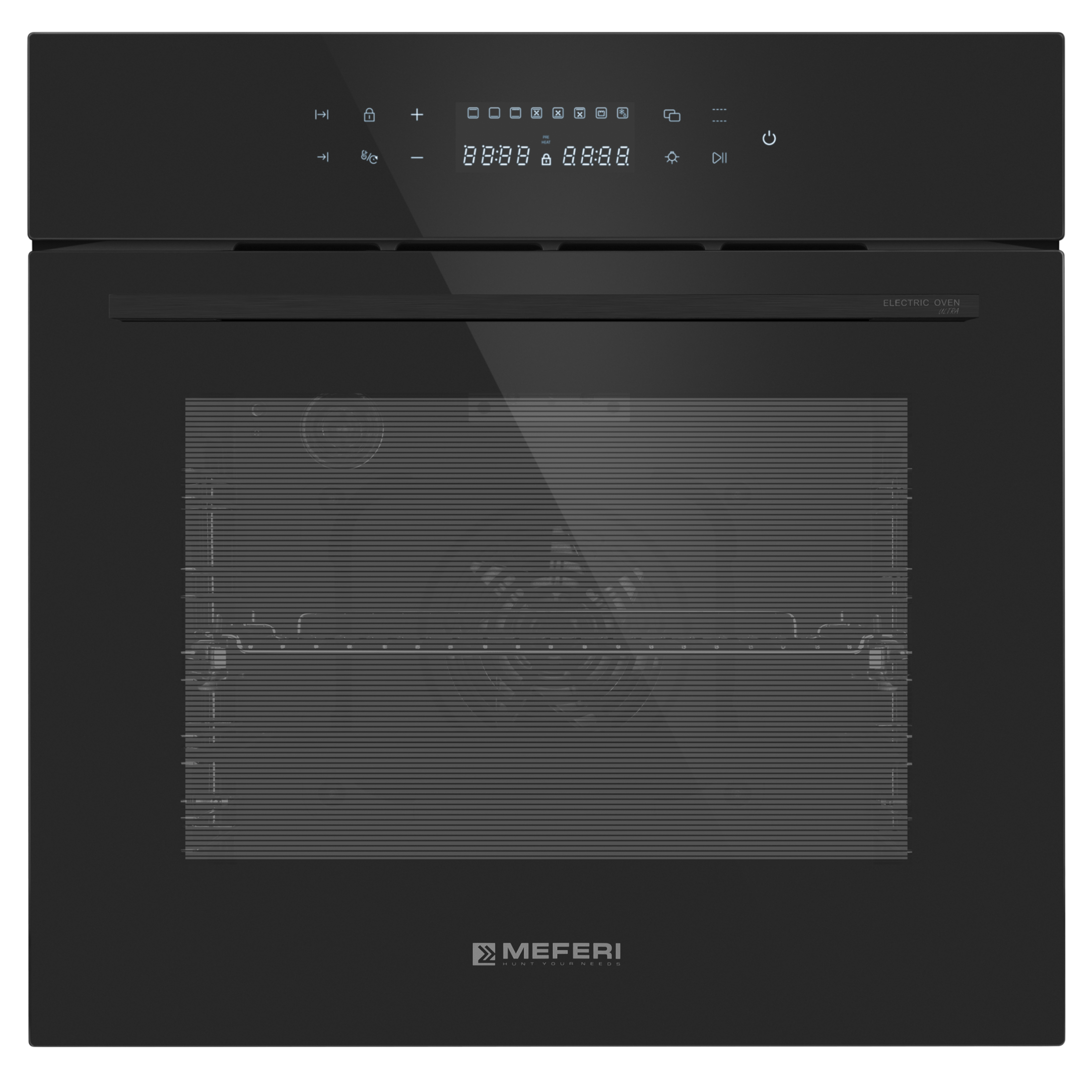 9202550 Электрический духовой шкаф Meferi MEO6010BK MATT ULTRA черный STDN-0061919