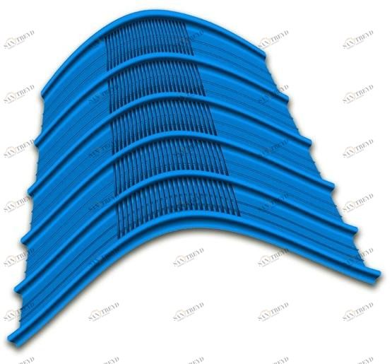 UNIMETAL Частично изогнутый металлический лист для кровли Genus sun-id-1478934