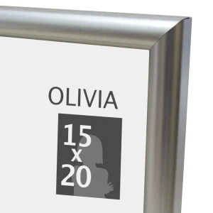 Рамка Olivia 15x20 см пластик цвет серебро 86109565 STLM-2109953