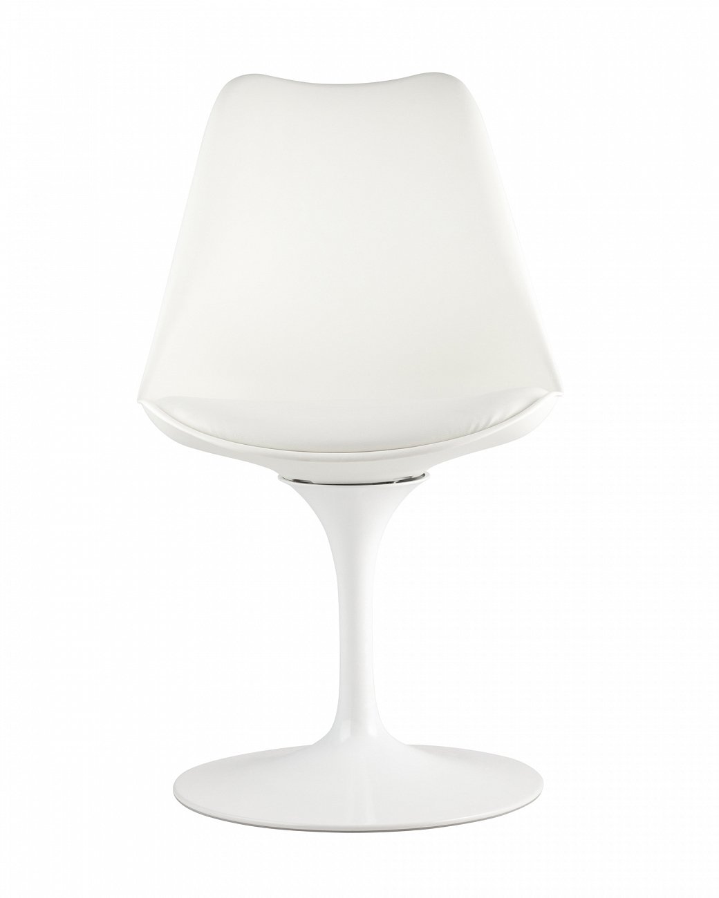 Стул пластиковый белый Tulip STOOL GROUP ДИЗАЙНЕРСКИЕ, ИНТЕРЬЕРНЫЕ 00-3881968 Белый  - Вид №1
