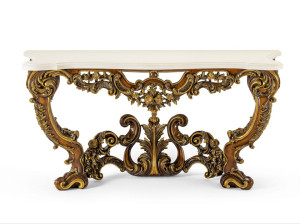 Классическая мраморная прямоугольная консоль