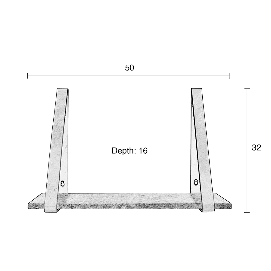 Полка подвесная Fad зеленая Zuiver 7600003 - Вид №9