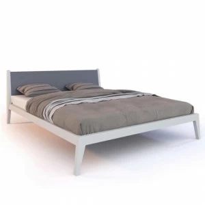 Кровать полутораспальная 140х200 см серая с решеткой Fly BRAGIN DESIGN REPLACE 00-3862358 Серый