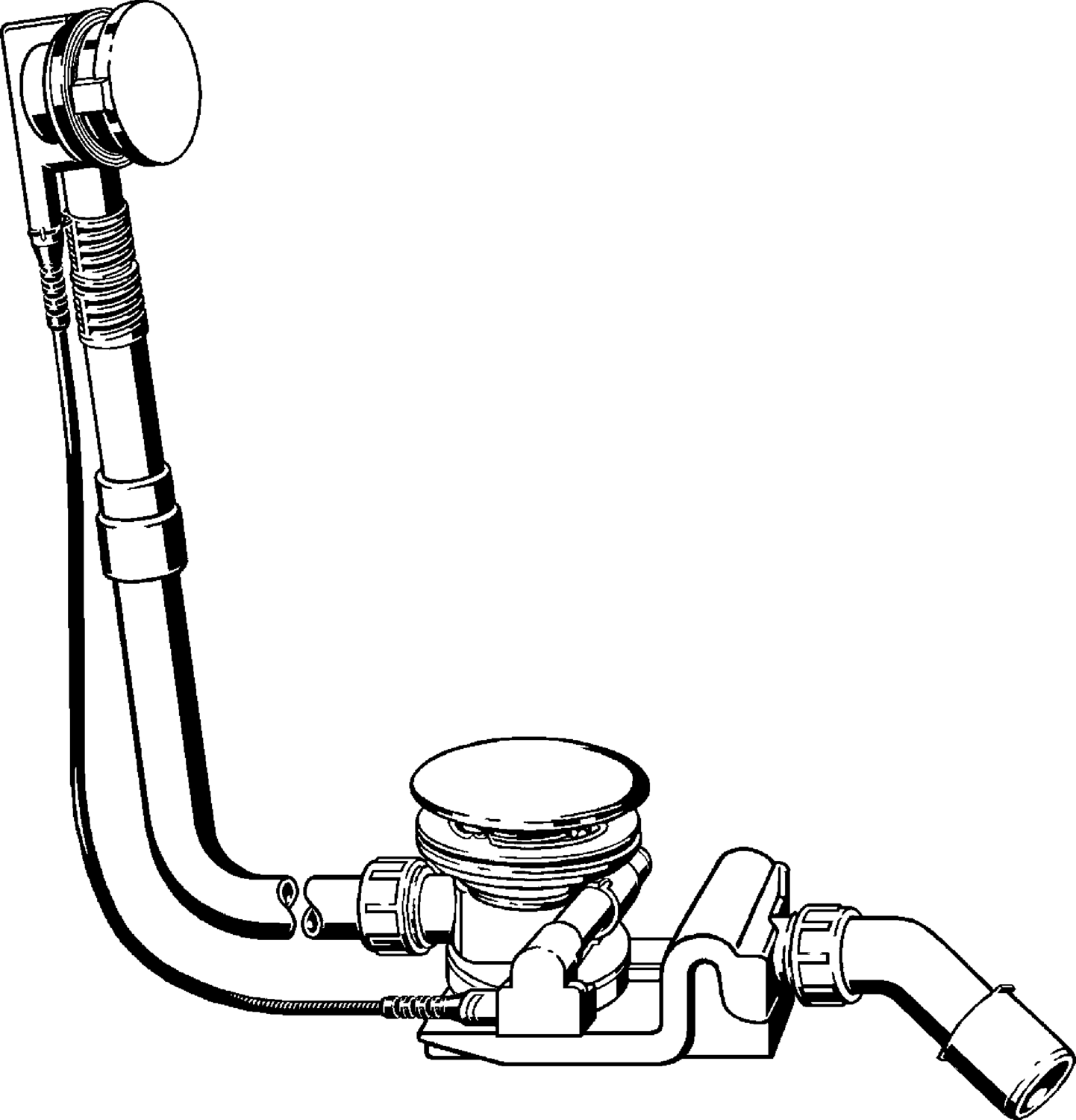 Канализационная арматура  Сифоны для ванн и душевых поддонов  Сифоны для ванн  Не содержит/в комплект не входит: VIEGA 688 561 *)1) Модель 6143.11 Santreyd  - Вид №1