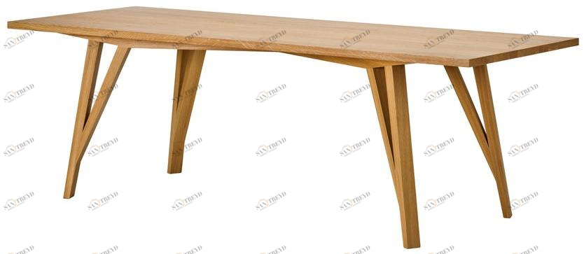LOEHR Прямоугольный деревянный стол Sabeth sun-id-1425336