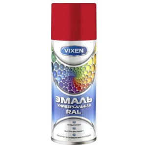 Эмаль аэрозольная алкидная цвет красный 0.52 л