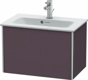 XS406509494 Тумбочка подвесная компакт XSquare #XS4065 610 x 388 мм Баклажан шелковисто-матовый лак