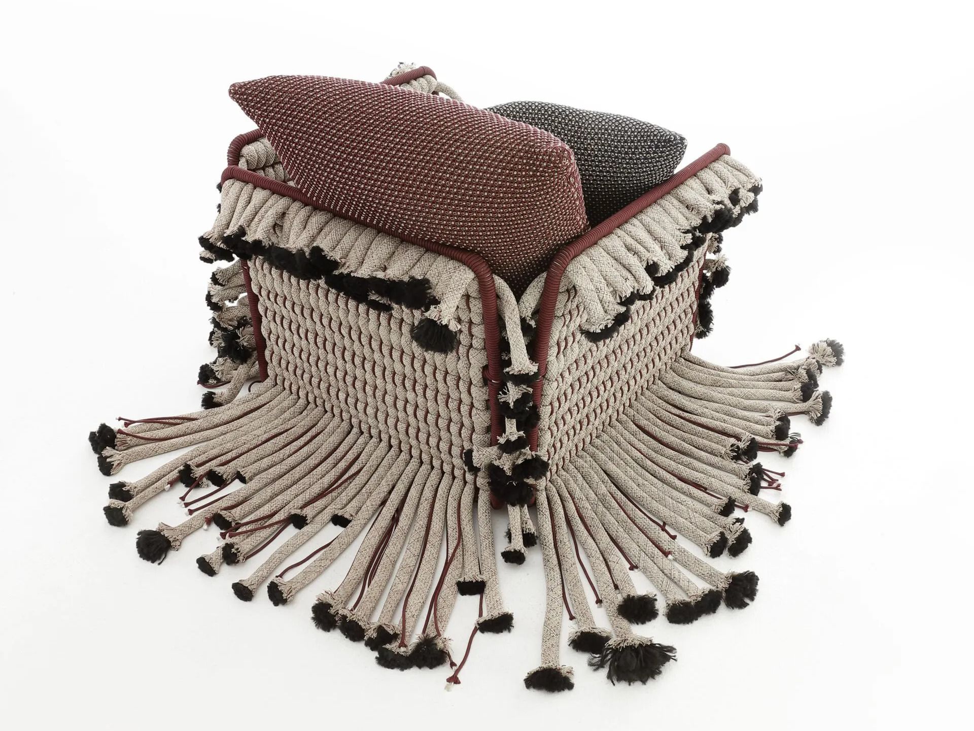 Алюминиевое уличное кресло с плетением Nodo Italia Antonio Marras + Nodo Italia ARCH-00088609 - Вид №4