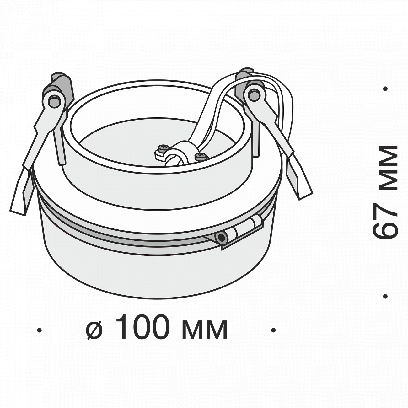 Встраиваемый спот черный Technical Magic 12B TECHNICAL DOWNLIGHT 00-3957171 Черный  - Вид №3