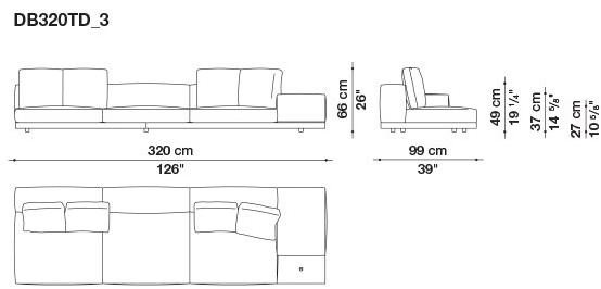B&B Italia Кожаный диван Dock sun-id-1441060 - Вид №99