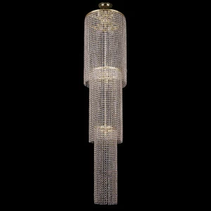 Каскадная люстра Bohemia Ivele 2130/40-170/G BOHEMIA IVELE ДИЗАЙНЕРСКИЕ 076138 Золотой