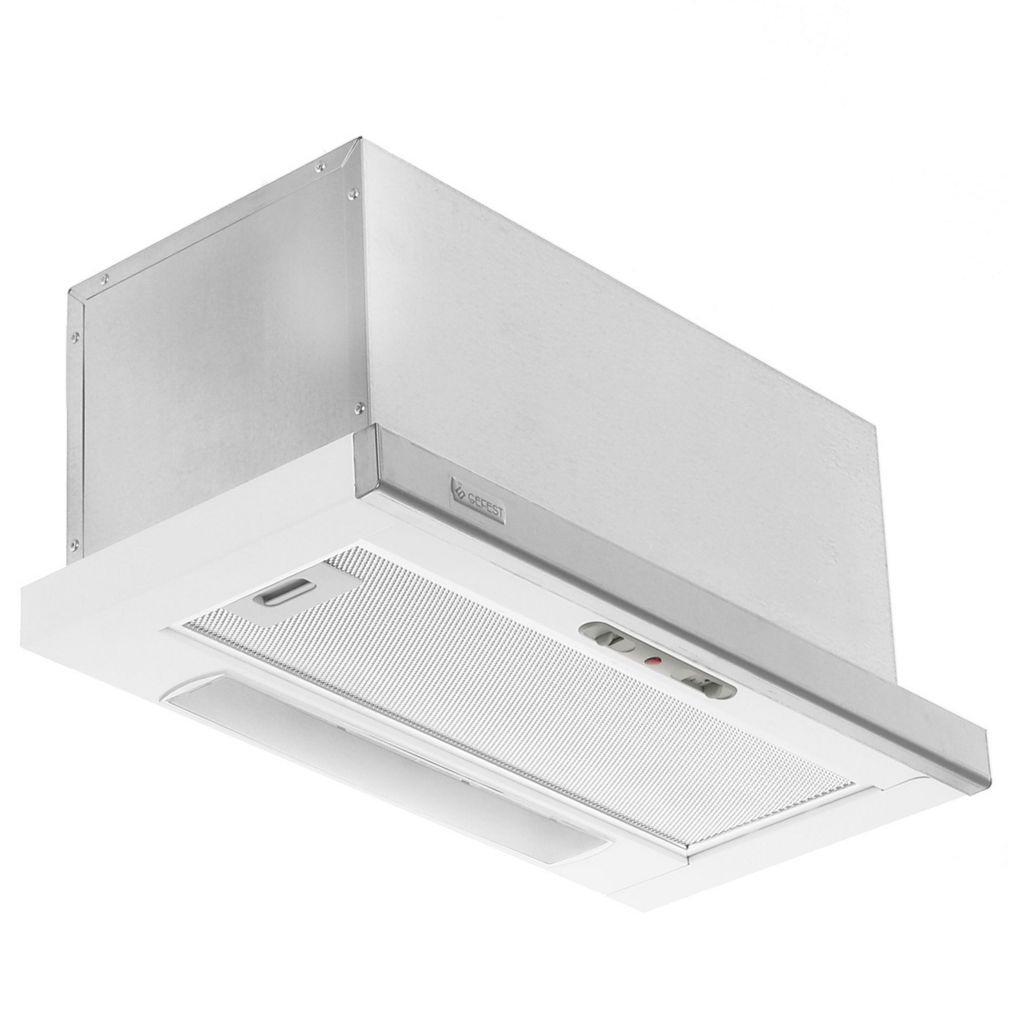 7941245 Вытяжка телескопическая Gefest ВО 4601 К20 белый/серебристый STDN-0132726