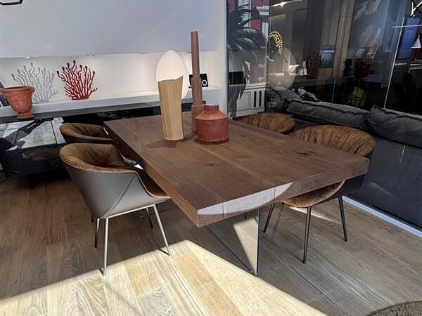 Прямоугольный стол из дерева и стекла In Stock озеро ARCH-00109898