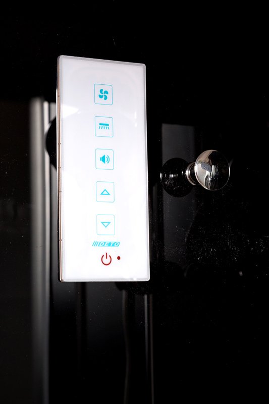 ЕМ1511 L с электрикой (эл.) Душевая кабина DETO Серия EM B10S LED BLACK - Вид №5