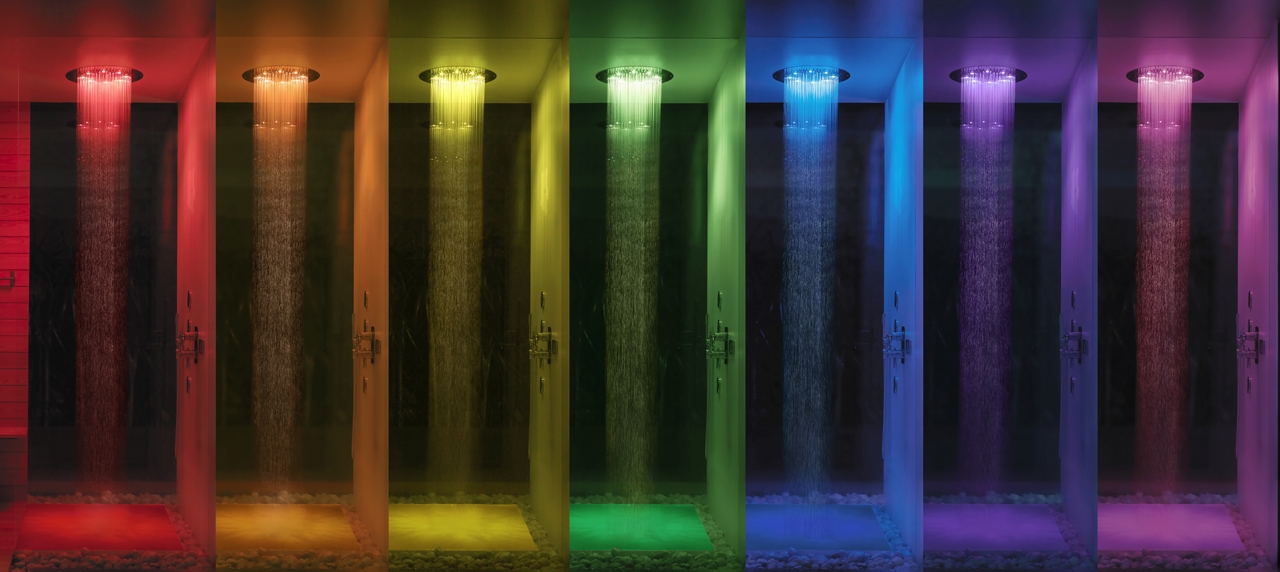 H37457 Потолочный & настенный душ DREAM - OKI - RGB CROMOTHERAPY BOSSINI  - Вид №4