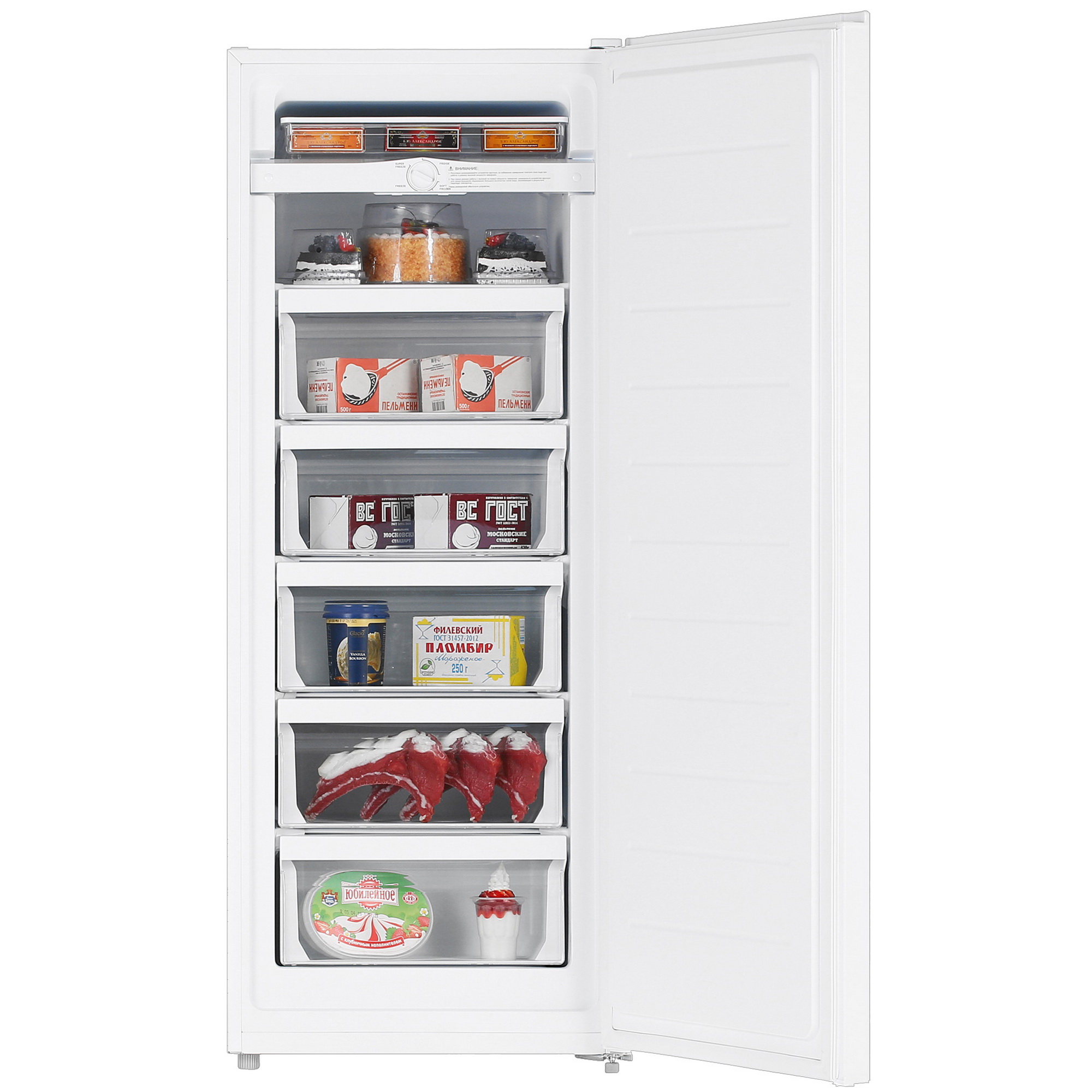 1622873 Морозильный шкаф  DEXP UF-L195MA/W белый STDN-0062530 - Вид №5