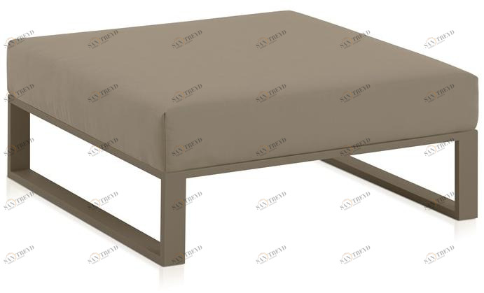 Diabla Квадратный садовый пуф со съемным чехлом из ткани Ploid sun-id-1494760