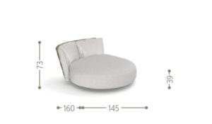 Ткань сад диван Talenti Шах ARCH-00116085 - Вид №15