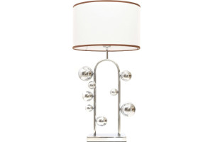 18747756 Настольная лампа LDT 5528 CHR+WT Lumina Deco Fabi