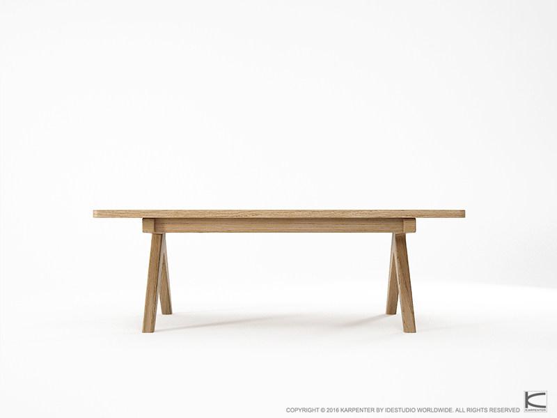 KARPENTER Прямоугольный журнальный столик из дуба Tribute Tb02-o - Вид №1