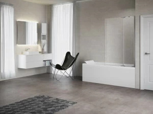 NOVELLINI Шторка для ванны из алюминия и стекла Kuadra v