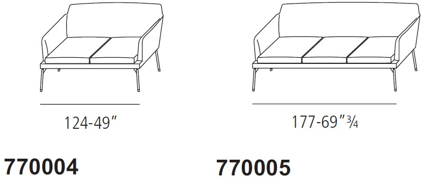 Vibieffe Диван из ткани или кожи 770 level sun-id-1380441 - Вид №6