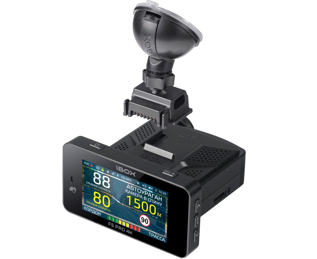 5638348 Видеорегистратор с радар-детектором iBOX F5 PRO 4K LaserScan WiFi Signature Dual STDN-0088587 - Вид №6