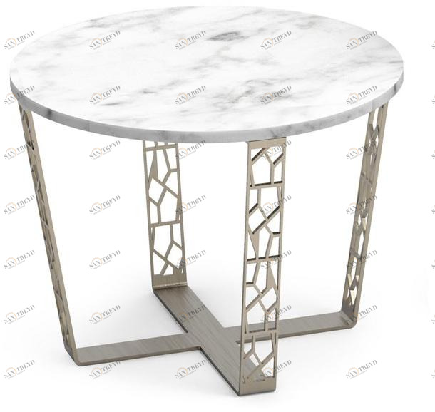 ALBEDO Круглый журнальный столик из каррарского мрамора и металла sun-id-1461306