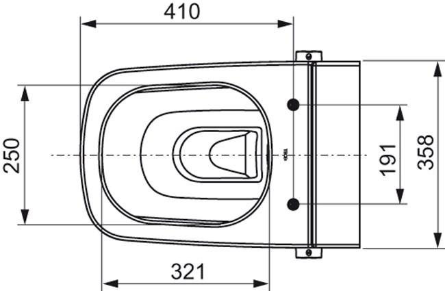 Подвесной унитаз настенный Белый Tece  Германия sun-id-1405712 - Вид №8