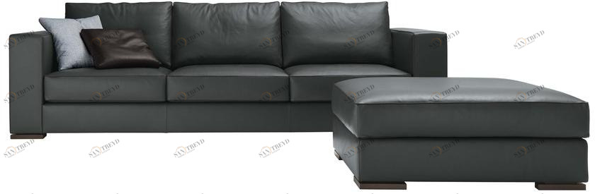 JESSE 3-х местный модульный кожаный диван Arthur sun-id-1484353