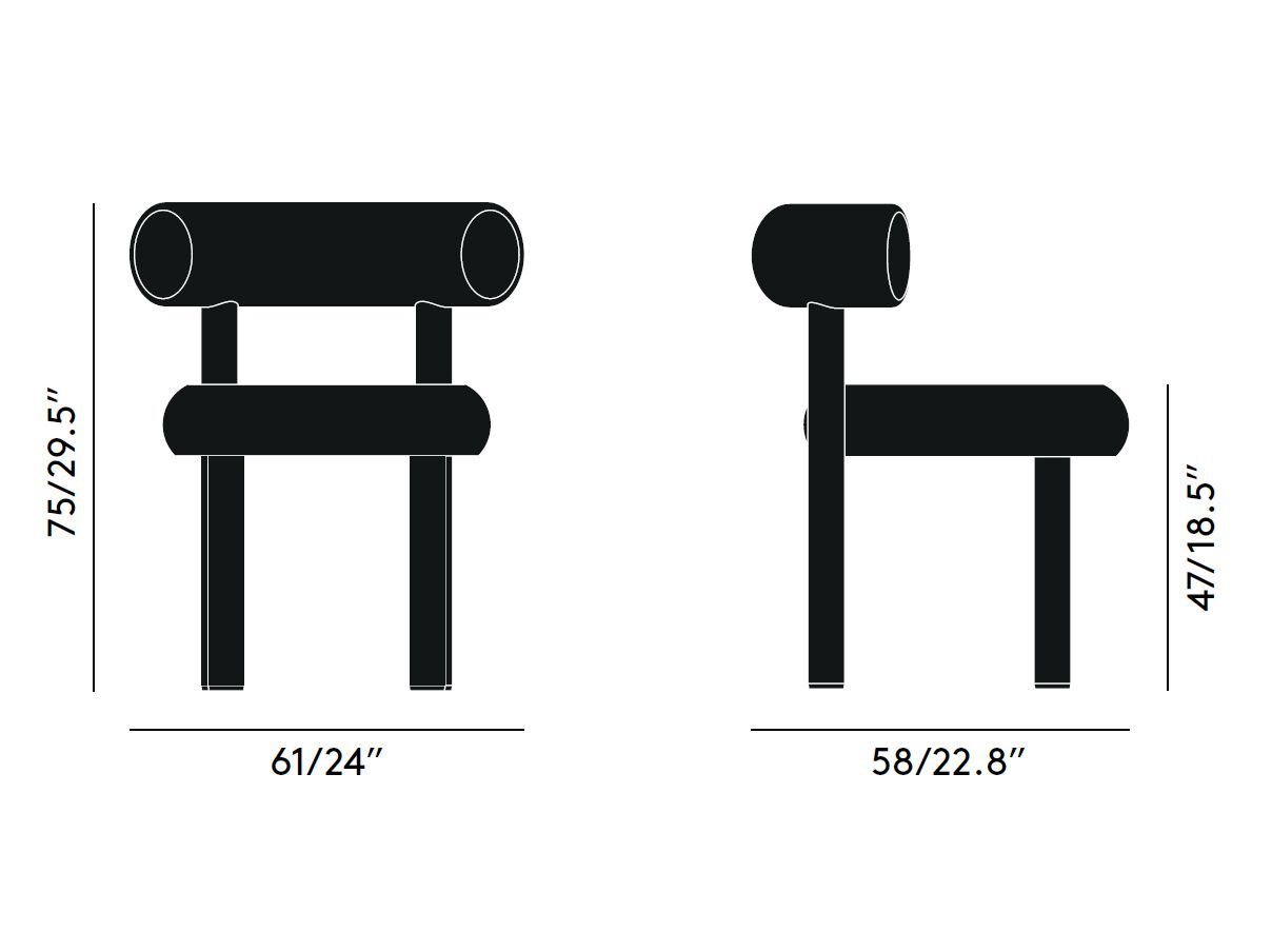 Деревянный стул с мягкой тканью Tom Dixon Fat ARCH-00052912 - Вид №9