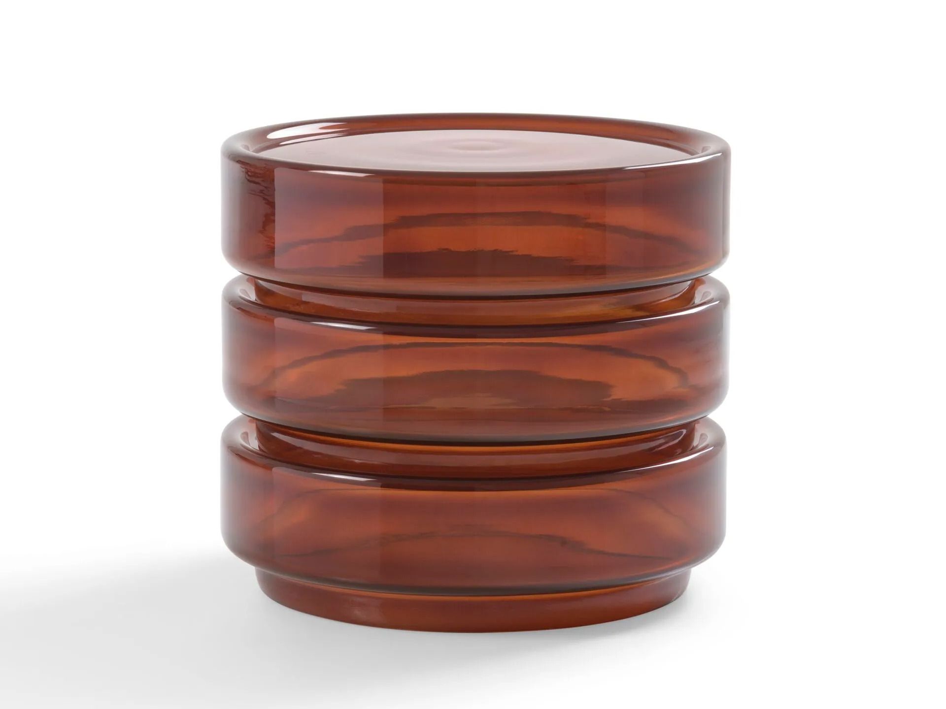 Низкий круглый журнальный столик из дутого стекла Billiani STACK 880 ARCH-00036354 - Вид №6