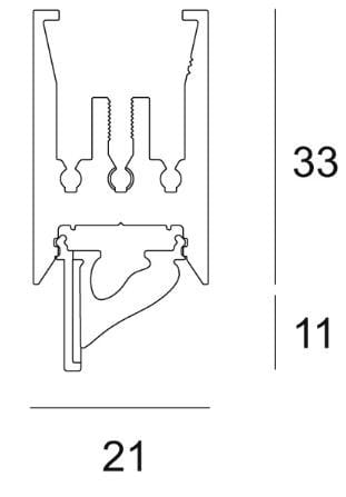 Алюминиевый линейный профиль освещения для светодиодных модулей Deltalight DOT.COM WALLWASH ON ARCH-00053124 - Вид №2