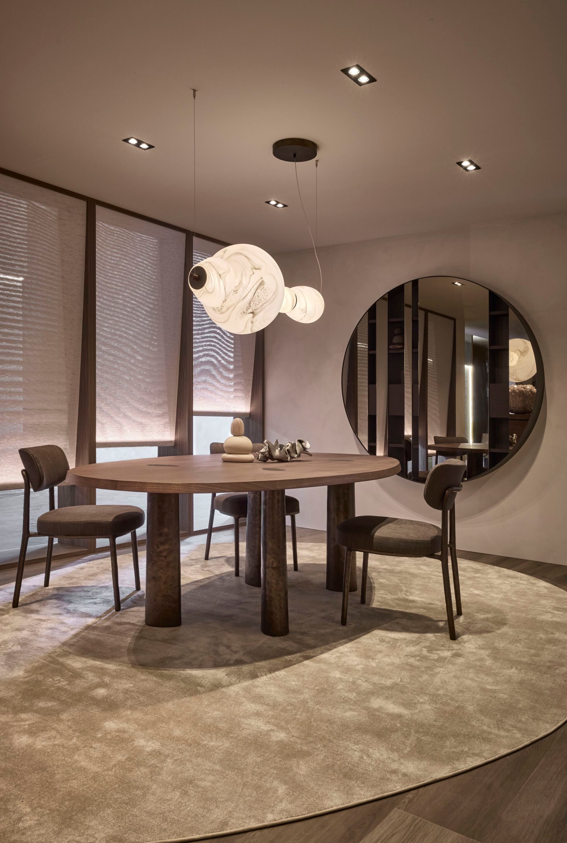 Алюминиевый и деревянный обеденный стол Linteloo Charles ARCH-00105706 - Вид №3