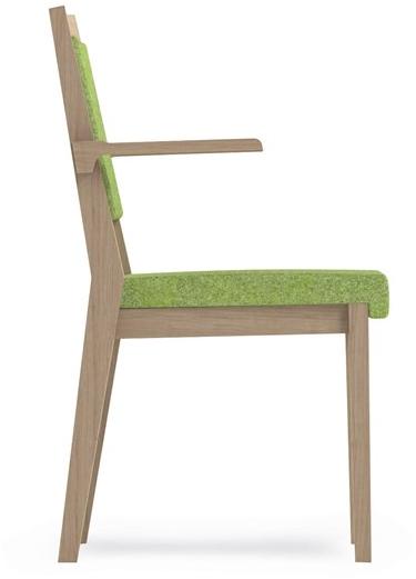 PIAVAL Штабелируемый тканевый стул с подлокотниками Swing | health & care 32-11/t6 - Вид №2