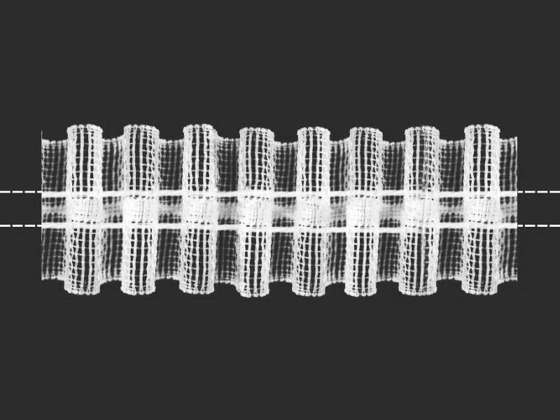 05с3286 Лента шторная 25 мм Беларусь прозрачный Santreyd 