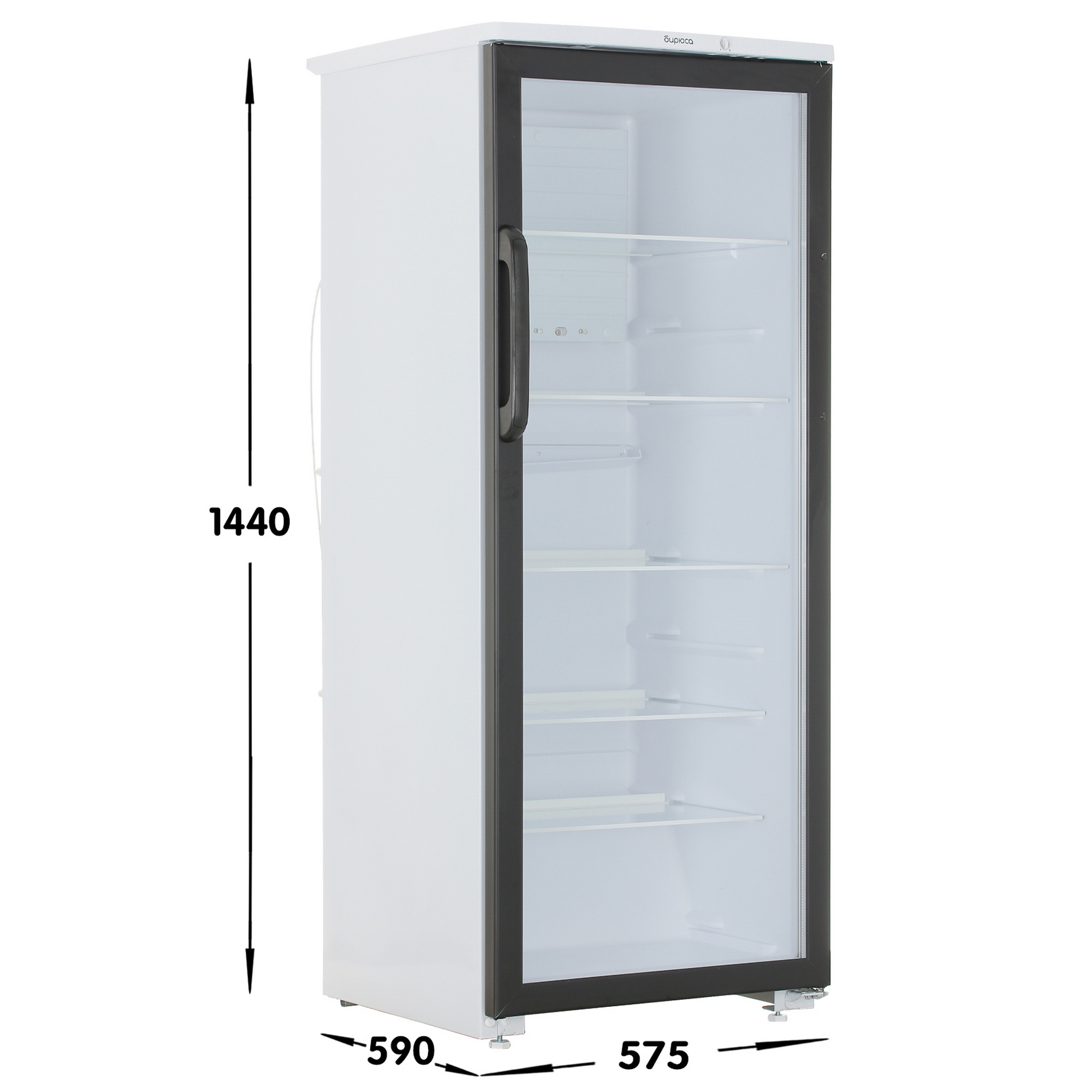 1626691 Холодильная витрина   Бирюса B290 черный STDN-0101126 - Вид №6