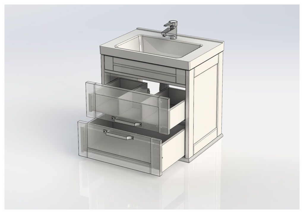 Тумба под раковину Aquanet Денвер 65 белый sun-id-270513 - Вид №10