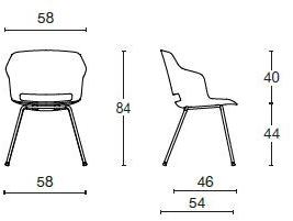 Diemme Стул полипропиленовый с подлокотниками Clop sun-id-1373712 - Вид №5
