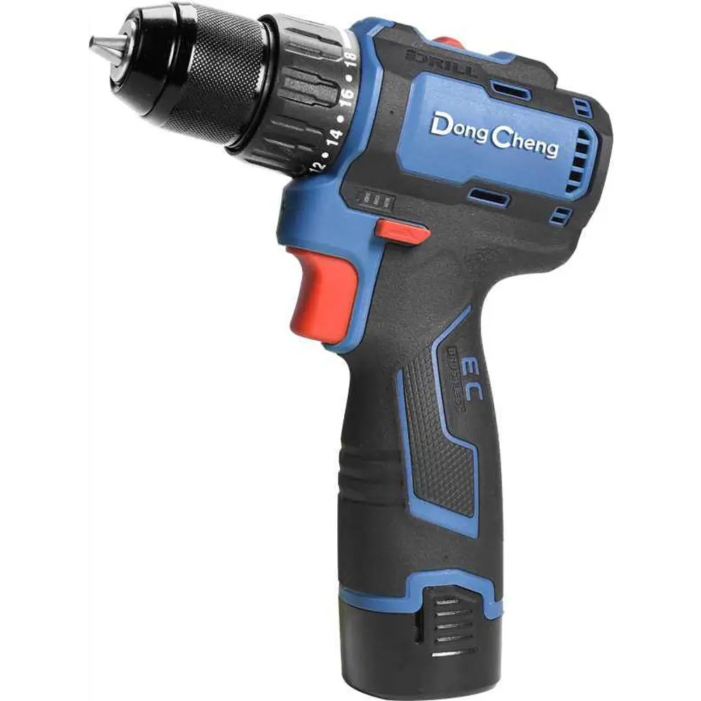 Дрель-шуруповерт аккумуляторная бесщеточная Dongcheng DCJZ1604, 16 В Li-Ion 2x2 Ач STLM-2140546