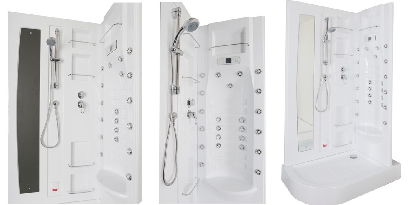 Душевая кабина Aquanet Hawaii 122x76 R с паром, прозрачное стекло 172446 - Вид №1