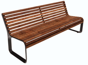 14241 ГОРОД Modern 1, диван чугунный парковый уличный LAB.Space