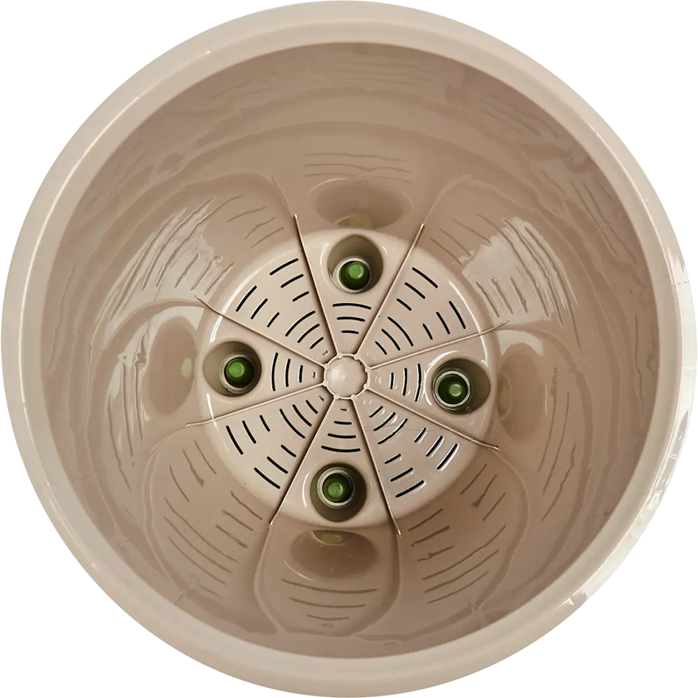 Горшок цветочный Ingreen London ø32 h29.5 см v15.7 л пластик оливковый STLM-2013087 - Вид №1