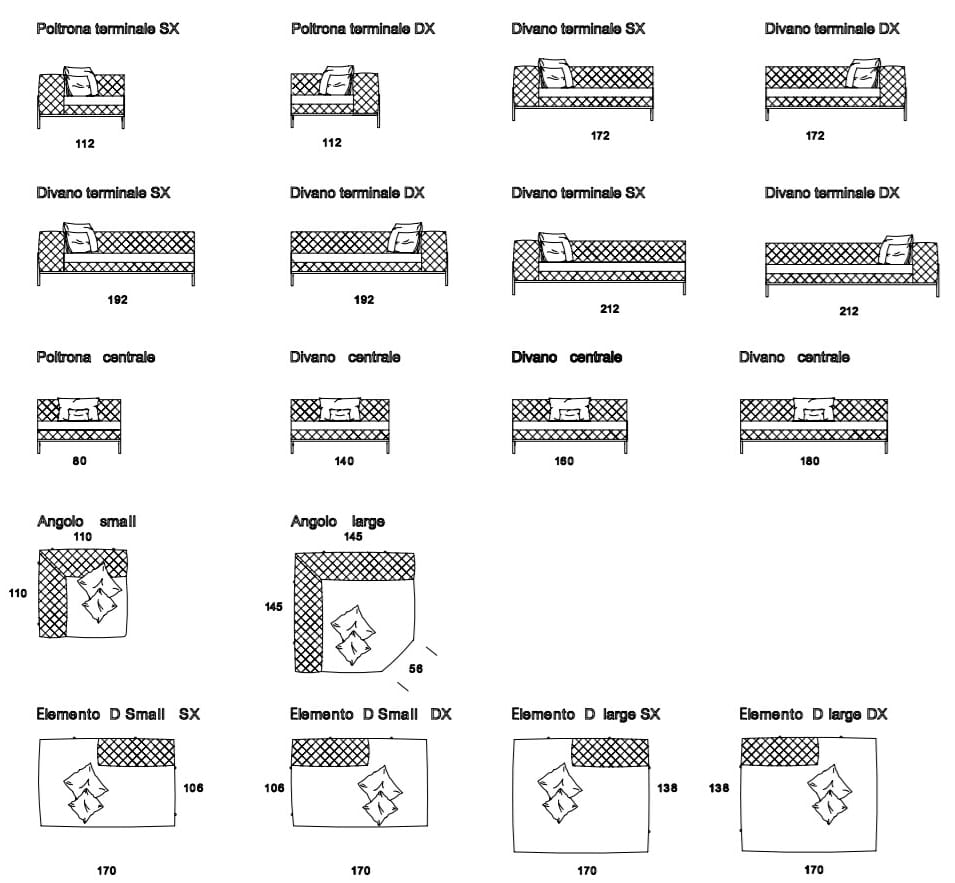 Бархатный угловой диван Former In Italia Brera Plus ARCH-00084546 - Вид №2