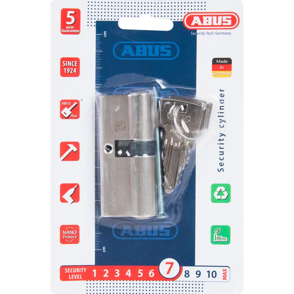Цилиндр Abus Standard, 31х40 мм, ключ/ключ, цвет никель 82276490 STLM-2210443 Standard S5+ - Вид №3