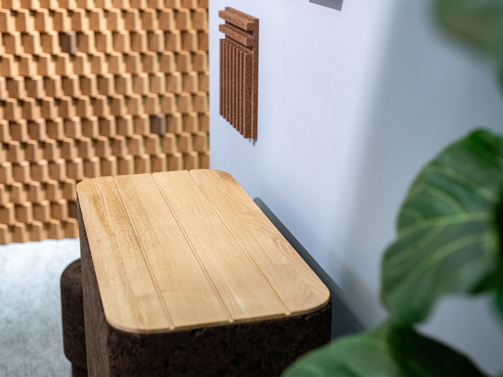 Скамейка из пробки GREENMOOD Земля ARCH-00035021 - Вид №1