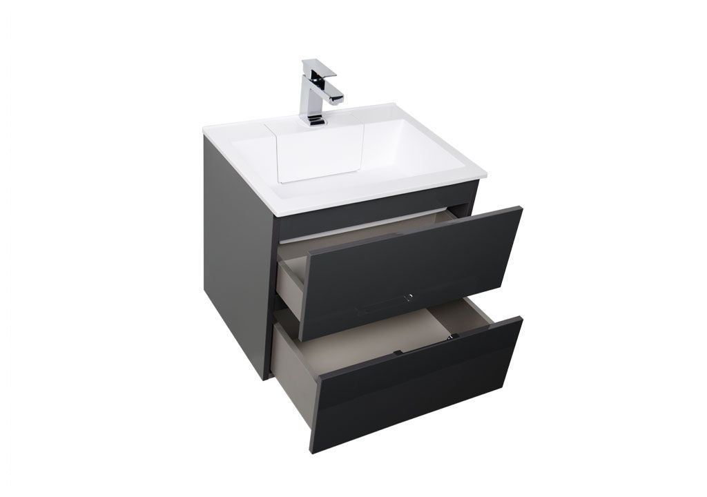 Тумба с раковиной Aquanet Алвита 60 серый антрацит 0018399100181907 - Вид №4