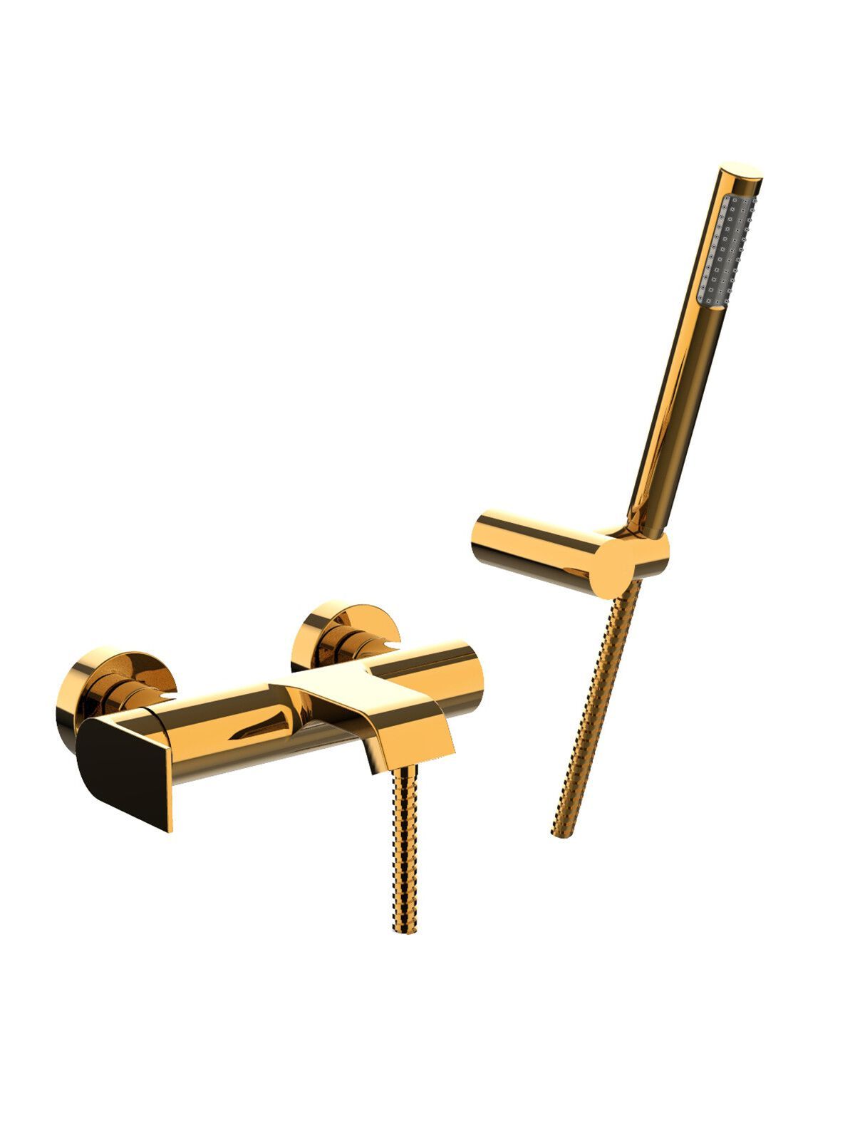 Настенный смеситель для ванны с ручным душем Rubinetterie Frattini Птолемей ARCH-00068297 - Вид №12