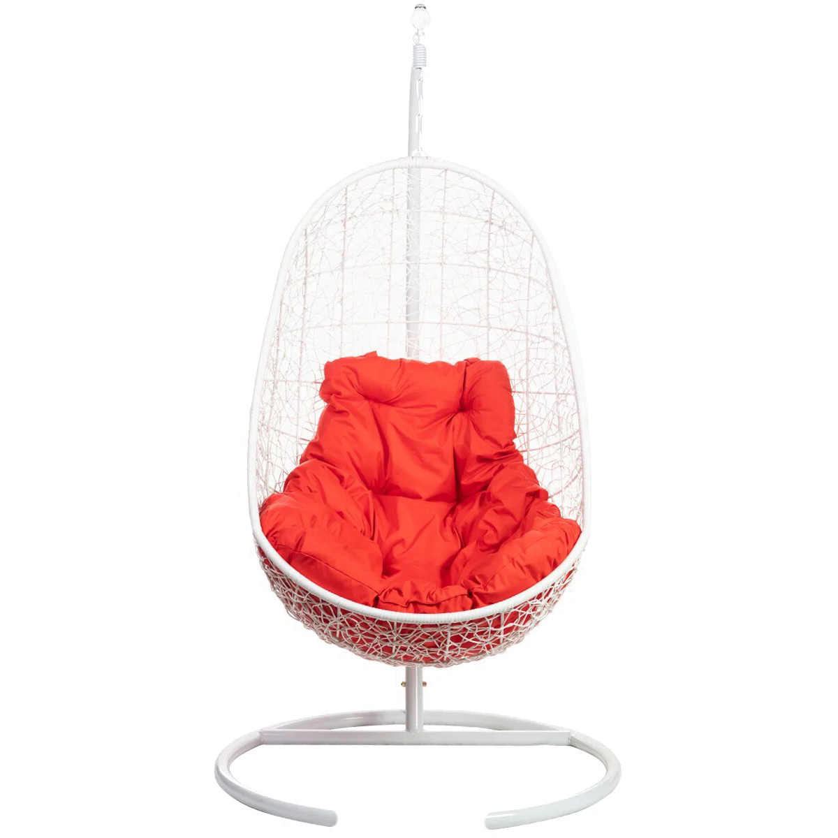 Кресло подвесное белое с красной подушкой Easy White BIGARDEN  00-3974090 Белый  - Вид №2